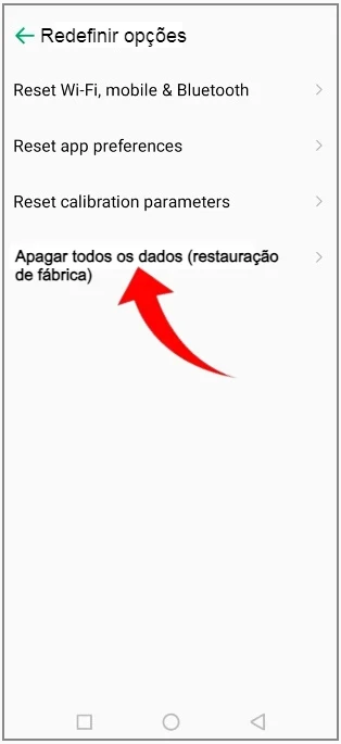 Passos para restaurar o Infinix Note 40 5G pelas configurações