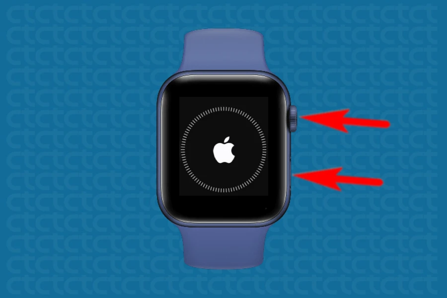 Como desligar um Apple Watch travado?