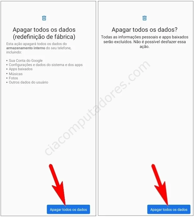 Como formatar o Motorola Moto G04s pelas configurações?