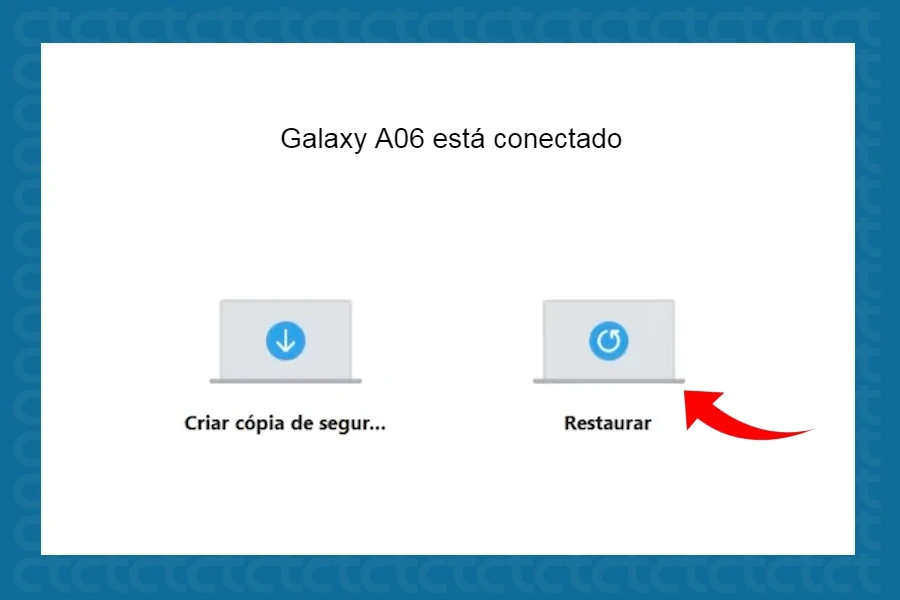 Como restaurar dados de backup do Samsung Galaxy A06?