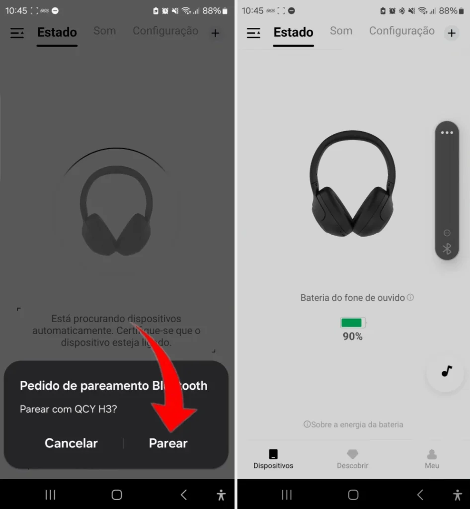 Como conectar QCY H3 no celular ou tablet?